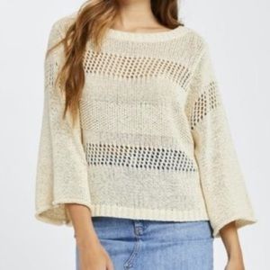 Open Knit Pullover Top